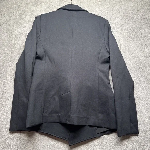Spanx Women's Black Tailored Blazer Asymmetrical Jacket Size Small Office Wear - Picture 10 of 11